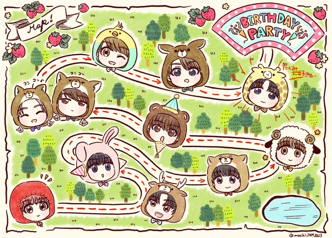 誕生日物語〜⑩(ゆる〜く続けております!??‍♀️?)

拓実くんが大好きな?? ????????

#JO1fanart #JO1 #川西拓実 #河野純喜 #木全翔也 #豆原一成 #大平祥生 #鶴房汐恩 #川尻蓮 #金城碧海 #白岩瑠姫 #與那城奨 #佐藤景瑚 #けごたく https://t.co/NsJZHW9Rp9 