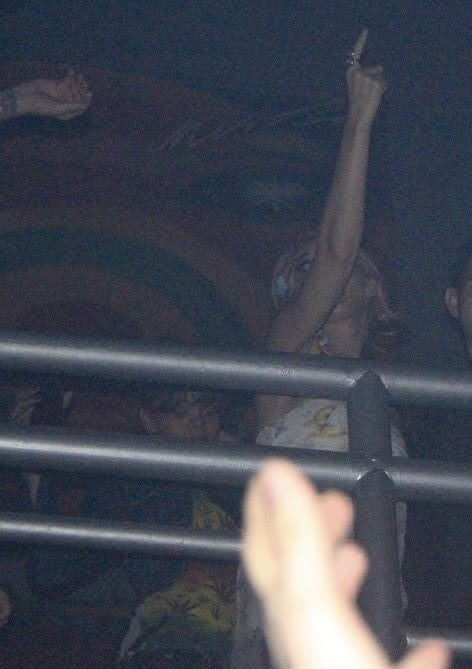 Cuando se fueron a bailar a un club en Rio de Janeiro, 2011. 