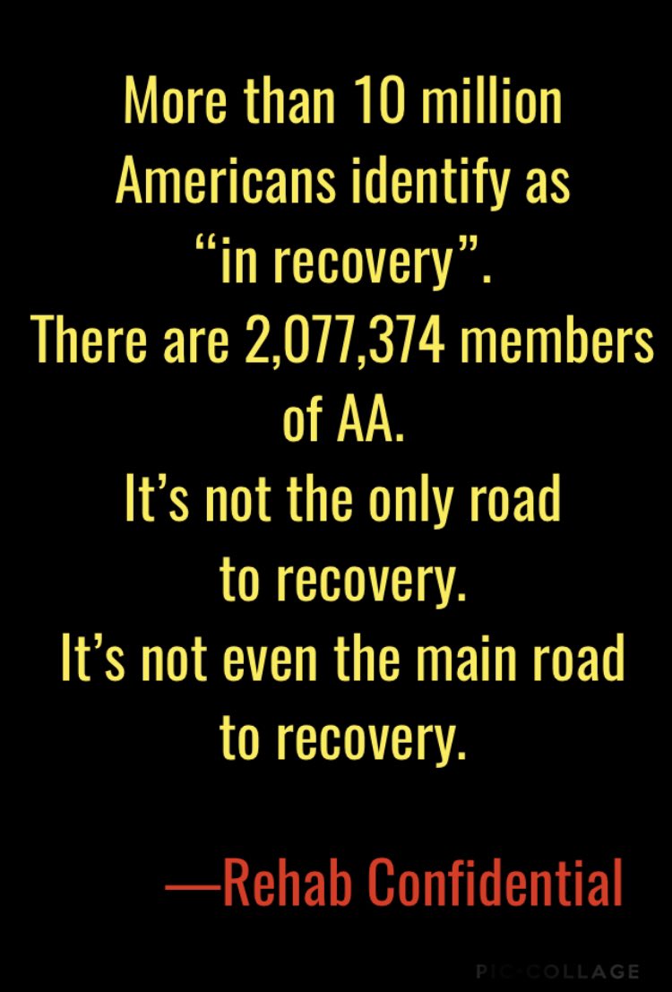 rehabconfident's tweet photo. We’re both in AA. This is not a bash on AA. It’s more a bash on “AA is the only way. Many rivers lead to the ocean. Recovery is about inclusion of  all modalities. Let’s get unified. e pluribus unum #allarewelcome #manypathstorecovery #inclusivity #unity https://t.co/8uiM1PlYUj