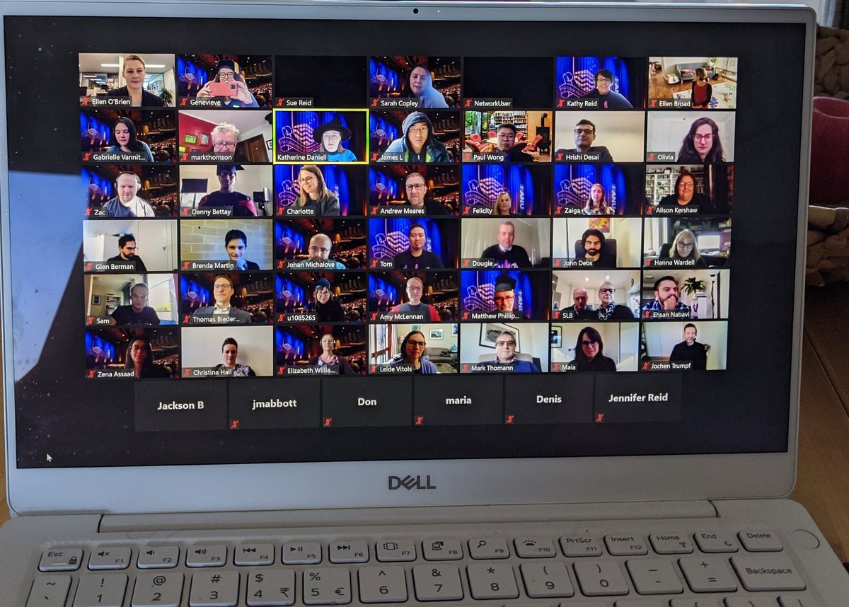 Making another little bit of history at <a href="/3AInstitute/">3A Institute presents the School of Cybernetics</a>- the <a href="/ANUmedia/">ANU Media</a> first virtual graduation. Shout out to <a href="/cosmicpinot/">Brian P Schmidt</a> for kicking us off in style. And congrats to all our amazing students!! #nopressure