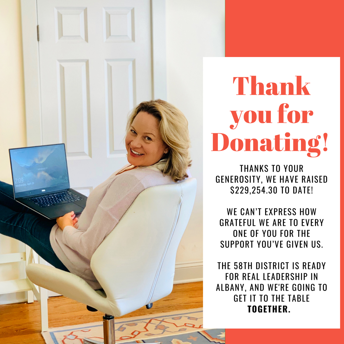 LDanksBurke's tweet photo. Thanks to your generosity, we have raised $229,254.30 to date! We can’t express how grateful we are to every one of you for the support you’ve given us. The 58th is ready for real leadership in Albany, and we're going to get it #tothetable together!
https://t.co/d463ICF6Xg https://t.co/0x1o4BTakp