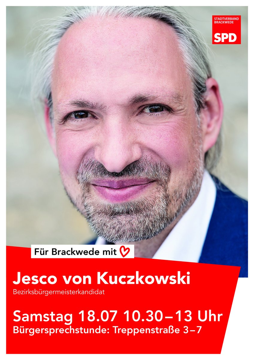 SPDBrackwede's tweet photo. Sie haben Fragen, Anmerkungen oder Kritik zur Politik in Brackwede? Dann sind wir für Sie da. 
Diesen Samstag ist unser Bezirksbürgermeisterkandidat Jesco von Kuczkowski im Büro.  (Bitte beachten Sie unsere Hinweise zu den Corona-Einschränkungen.) https://t.co/Dll7LG6K3w