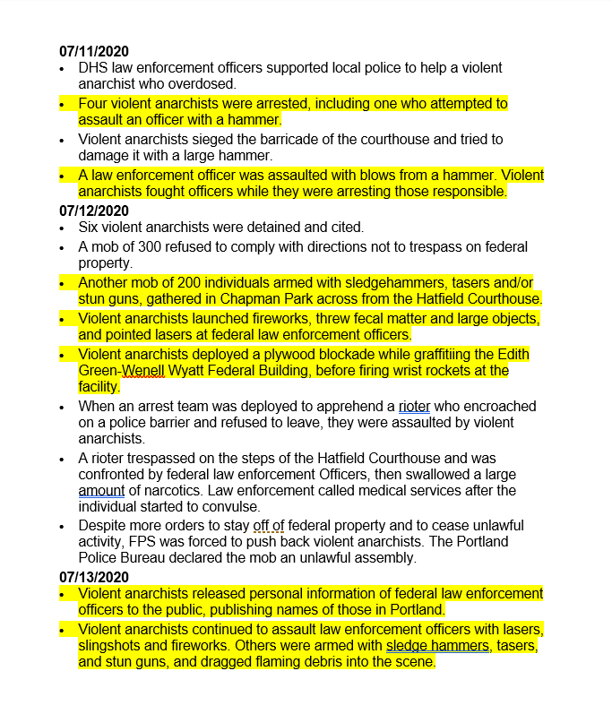 AntifawatchUSA's tweet photo. July 04 - July 15, 2020
Antifa Terrorist Attacks
Information provided by Homeland Security
https://t.co/iSb8yee5ZZ #Antifa #AntifaTerrorist #AntifaTerrorists #CNN #CNNDonLemon #DonLemon #Portland #PortlandMugshots
Cc: @Timcast @MrAndyNgo https://t.co/an3t5OhvHl