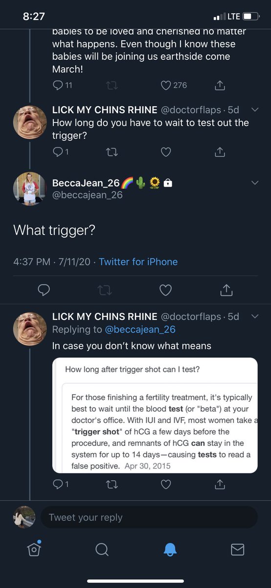 “What trigger?” Becky can’t stick to a story huh?