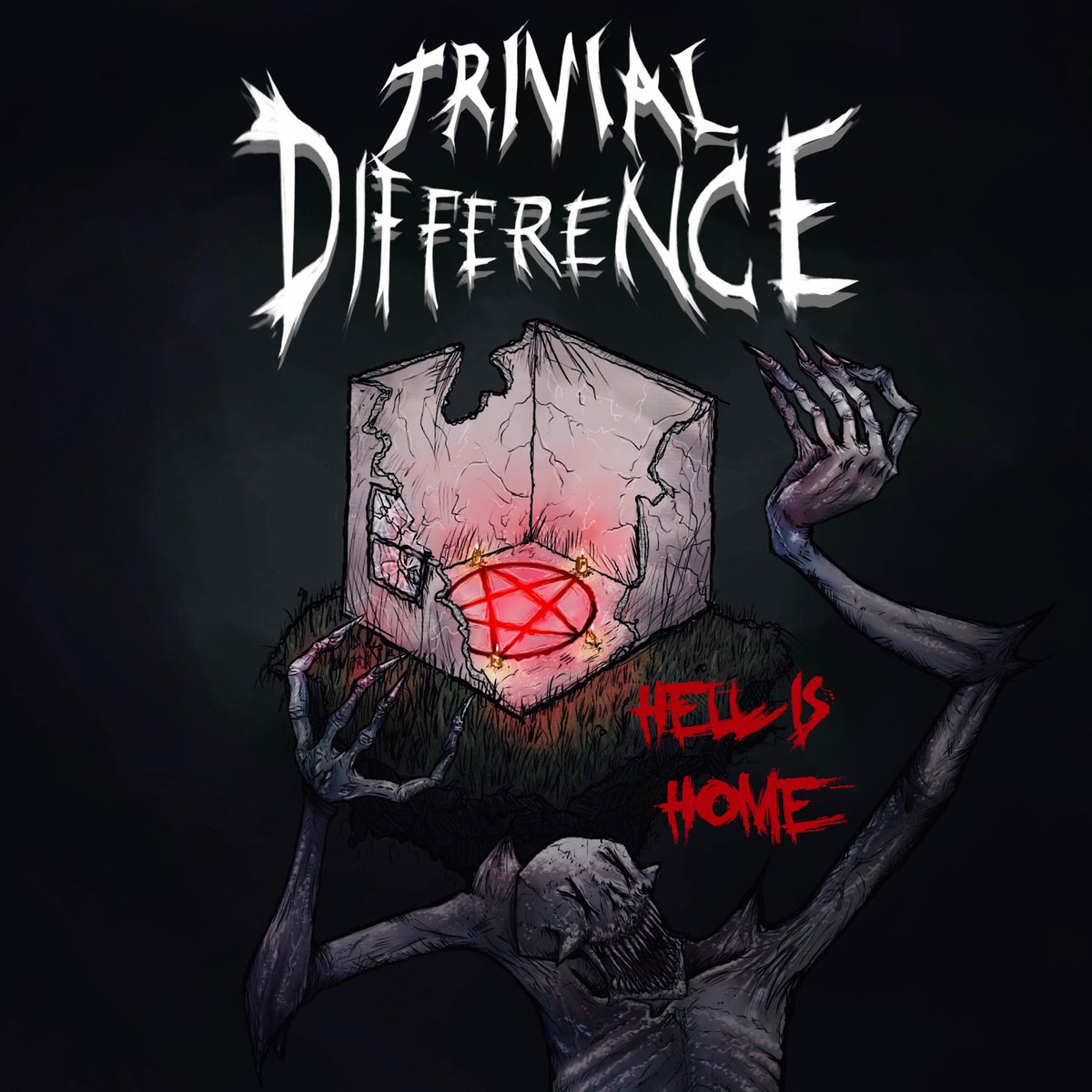 TrivialDiffere1's tweet photo. Only four more hours before our single, “Hell Is Home” is released across all platforms! Keep an ear out 🤘🏼 https://t.co/HYwnJM18WR