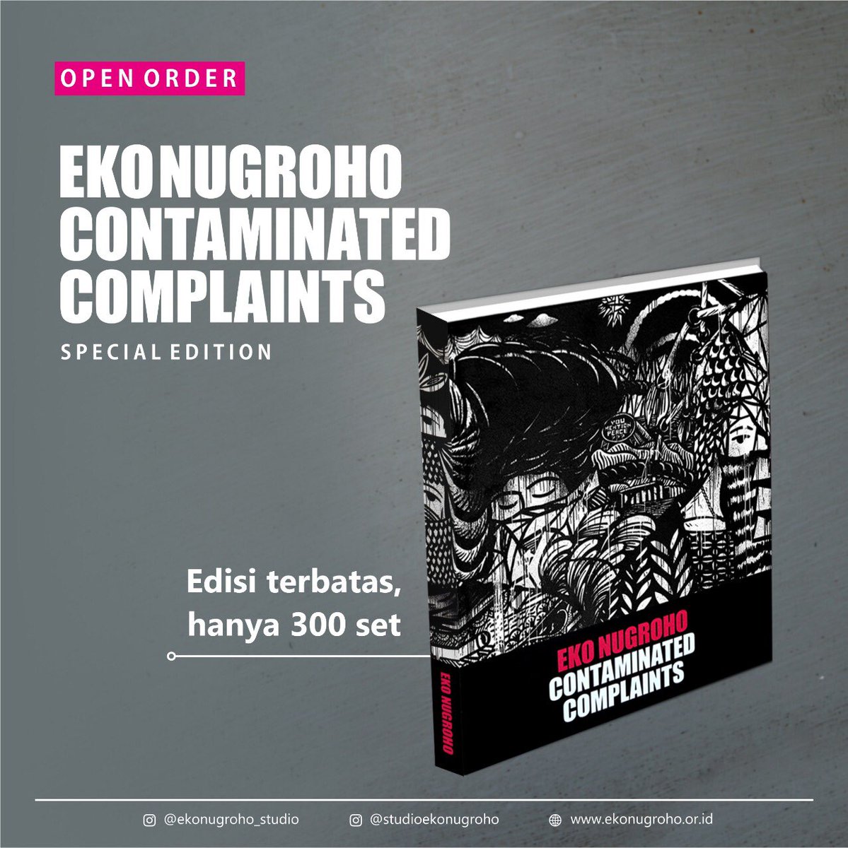 Nugroho11Eko's tweet photo. Open order 

Buku monograf kedua saya “CONTAMINATED COMPLAINTS” Special Edition 

Edisi terbatas, yang hanya dibikin 300 set saja https://t.co/MduRTlht7H
