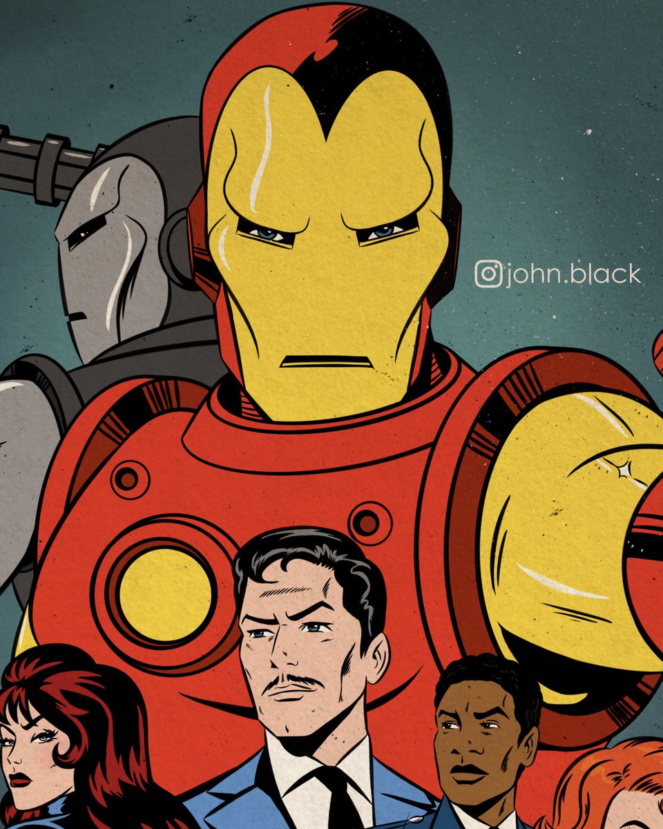 johnmikeblack's tweet photo. Iron Man 2 remake! Been rewatching the whole mcu in chronological order! #ironman #blackwidow #retro #remake https://t.co/gf4O3vq08D