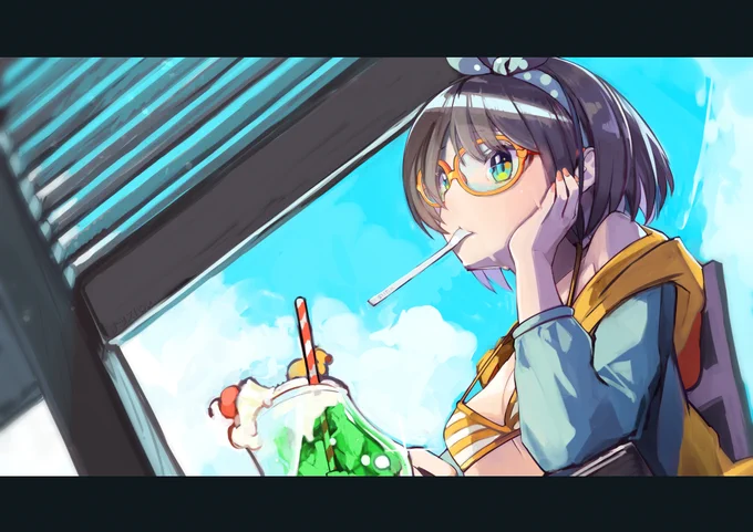 ホロのめがね絵をおみまいする??
#7月なのでフォロワーさんに自己紹介しようぜ 
