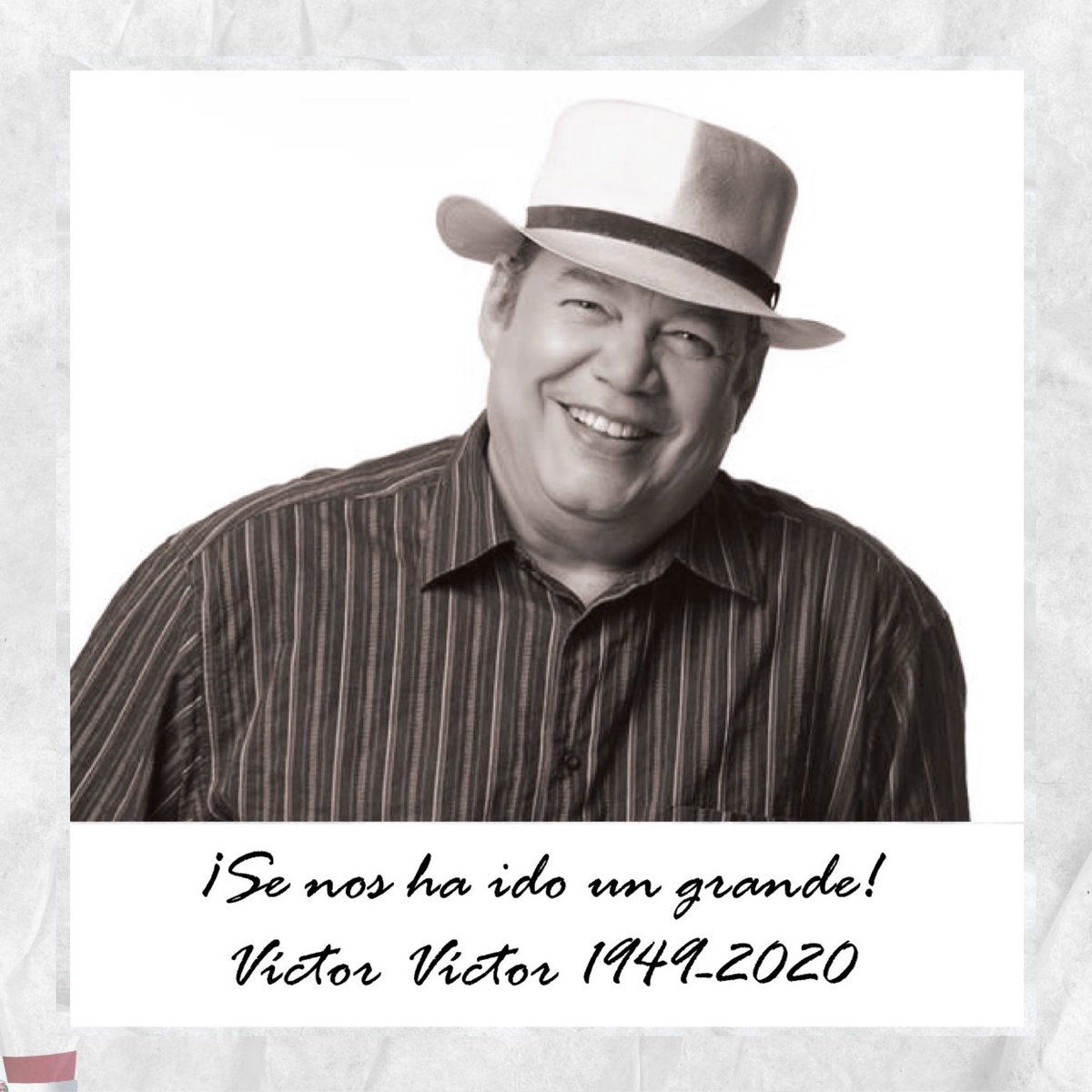 propeepgob's tweet photo. ¡Se nos ha ido un grande! 🖤🙏

Víctor Víctor, 
Una estrella del arte y la cultura que aportó tanto a los dominicanos. Transformó la vida de cientos de jóvenes a través de los puntos culturales. https://t.co/7sH4Y8Xsyd