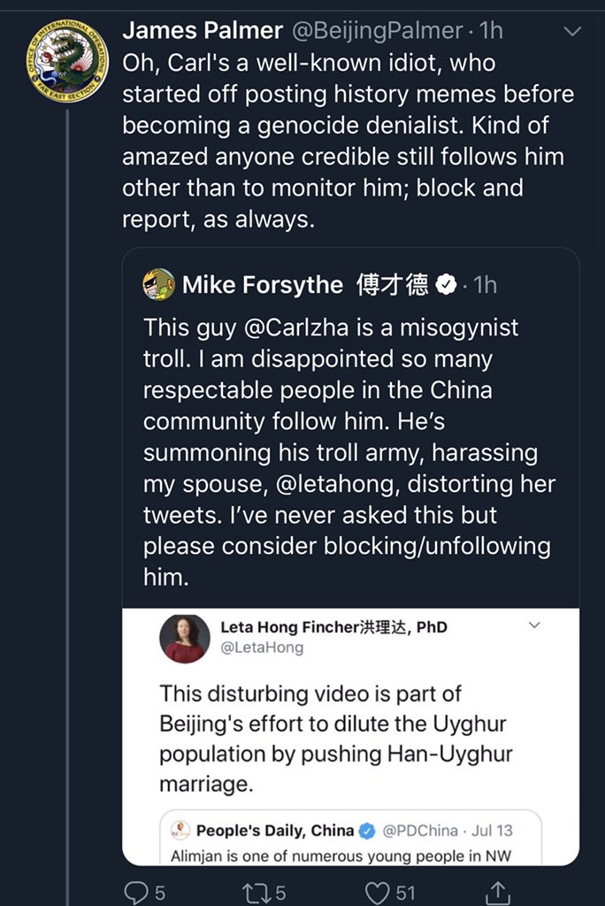 CarlZha's tweet photo. Western “China Watcher” community has send out another call to mass reporting me on Twitter. If I get suspended, you will know why... https://t.co/lmhlExbZyx