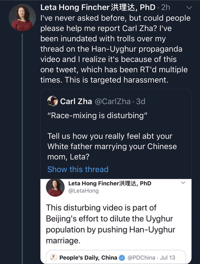 CarlZha's tweet photo. Western “China Watcher” community has send out another call to mass reporting me on Twitter. If I get suspended, you will know why... https://t.co/lmhlExbZyx