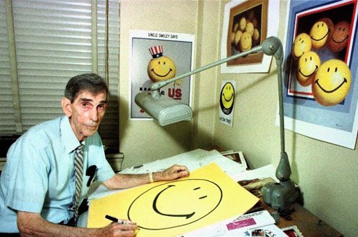 liabayasir's tweet image. the creator of the smiley face got paid only $70 and never received any royalties after that