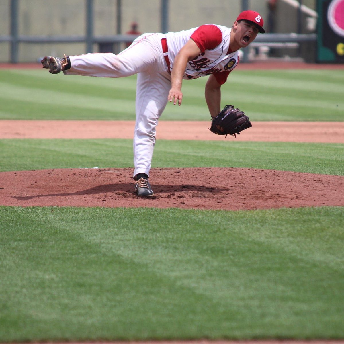 Theresa2180's tweet photo. Do you think he threw this one hard? #throwingfire #TeamTrey⚾️❤️ https://t.co/qB6KIJIqoq
