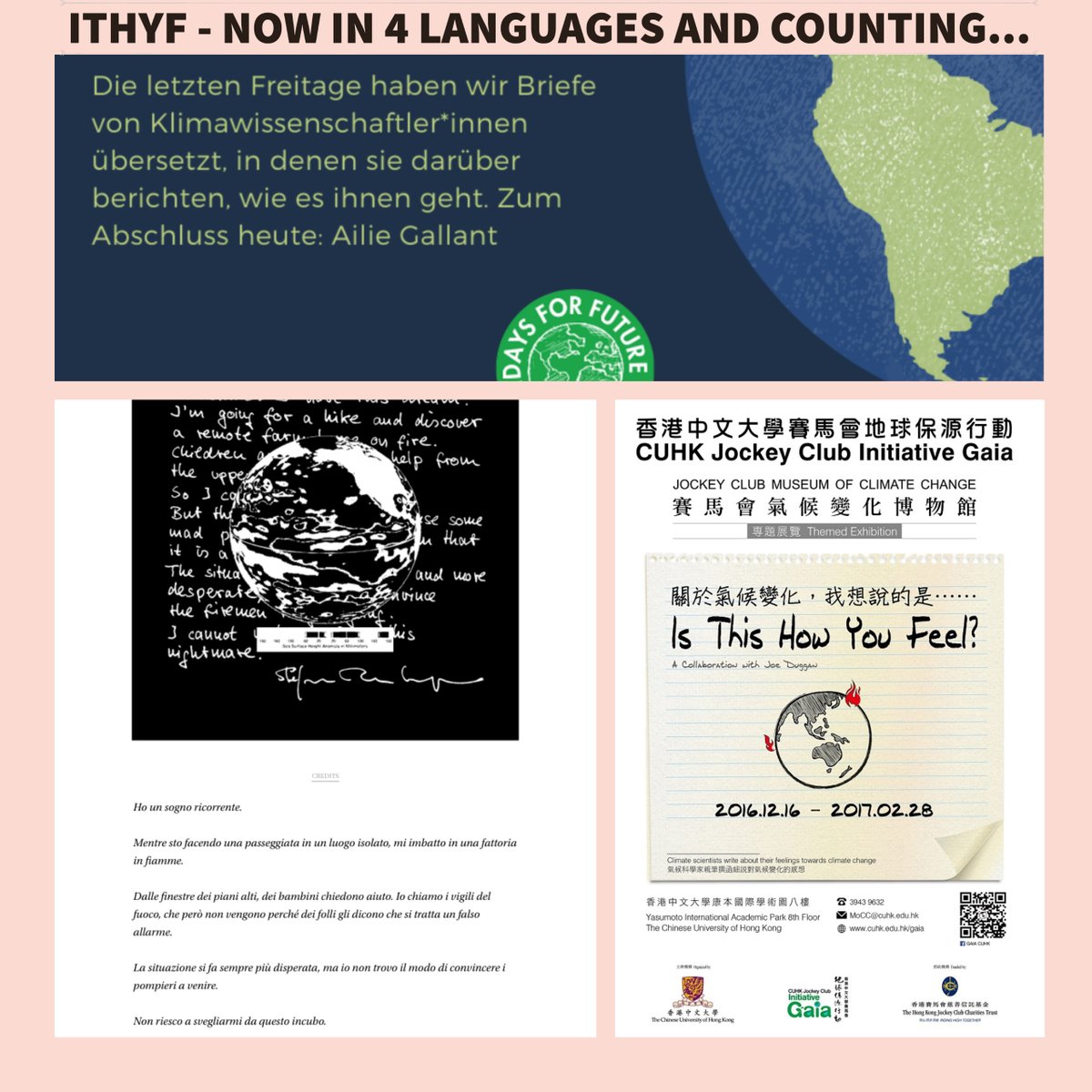 ITHYF_Letters's tweet photo. Check us out on Insta too - we will be sharing the artier side of this art-science 'thing' that we do. https://t.co/cmm6dYlbL9 https://t.co/rirt58p69j