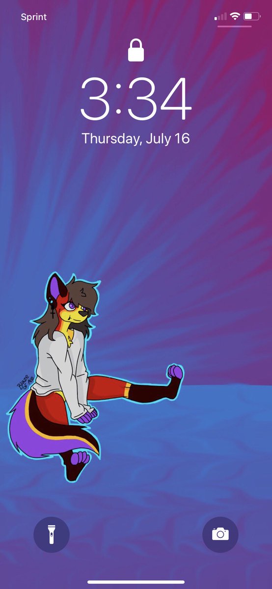 Forgot to share the wallpaper I made for my phone, isn’t it cute?! ❤️ #furry #furryart #furryfandom #furrycommission #furry