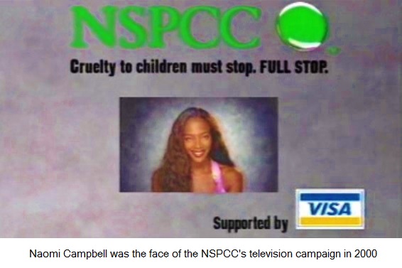NSPCC - The National Society for the Prevention of Cruelty to Children➊➏ Naomi CampbellOf Ghislaine & Epstein's friend, Virginia Giuffre has said:"You saw me at your parties, you saw me in Epstein's homes, you saw me on the plane ... you watched me be abused. You saw me"