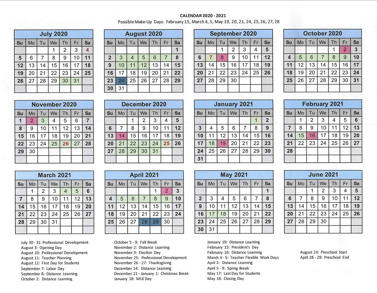 Warren Co Schools on X: "Warren County Board of Education votes to revise  the 2020-21 School Calendar. The new first day for students is August 12,  2020. Follow the link for a