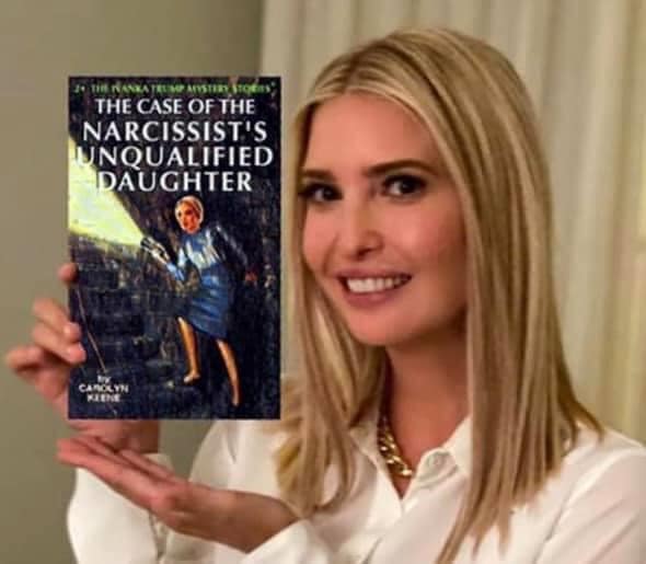 Jimfaywriter's tweet photo. #FlunkTrump Read a book donnie! #IvankaBeans has one for you. #treasonweasel https://t.co/yxjVKeCx0A