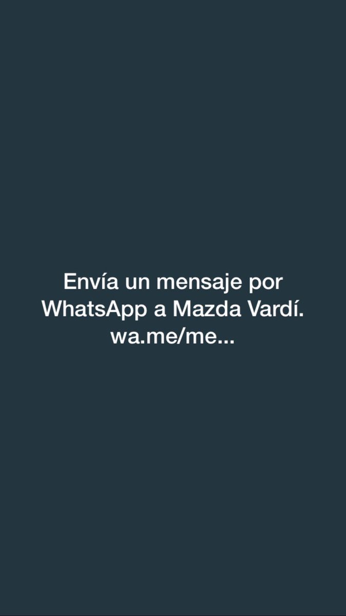 ArnoldCaamano's tweet photo. Escríbenos y descubrirás los beneficios que tenemos para ti. #MazdaVardÍ. https://t.co/3G4R7hnBgN