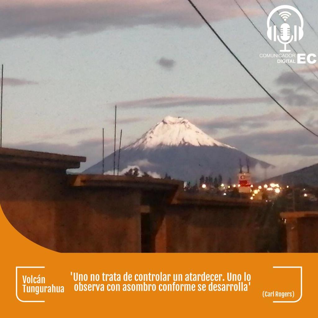 #ImagenDelDía 🏔 | La majestuosidad del Volcán #Tungurahua captada este 16 de julio  desde el sector sur de Ambato.

#Volcanes 
#Ecuador
#ComunicadorEc