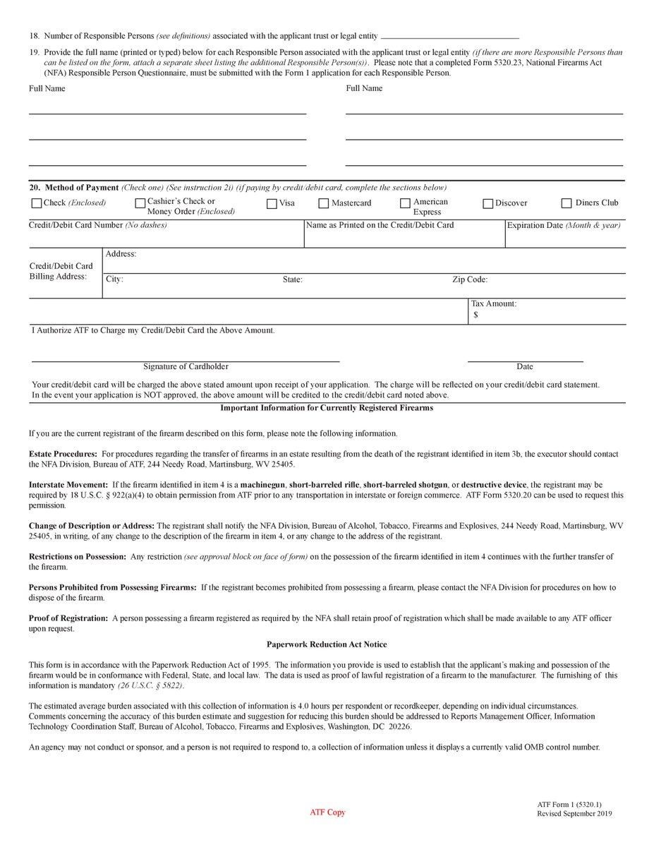 This is the application to make/register an NFA item with the ATF. If you wanted to turn a shotgun into "short-barreled" shotgun, for example, this is the form you would use.  https://www.atf.gov/firearms/docs/form/form-1-application-make-and-register-firearm-atf-form-53201/download