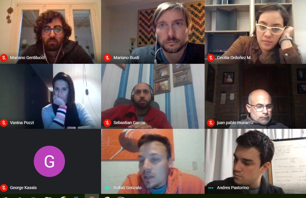 OpenFutureArg's tweet photo. Encuentro virtual con las startups Open Future #SeguimoscConectados @FedeColonnese @marianobusti @CeciOrdonezMart @Vaninapozzi @javidisarg @MGentilucci 
#Mendoza #Corrientes #SantiagoDE #3DFebrero #Junin #Pergamino #LaPlata #tecnologia #startups https://t.co/sH0hSUaY0l