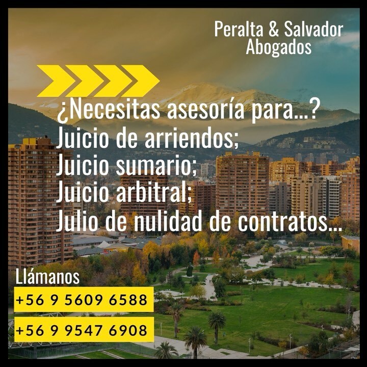 PyS_Abogados's tweet photo. En Peralta &amp; Salvador Abogados tenemos comprobada experiencia en materias civiles, desde juicios de indemnización de perjuicios, por responsabilidad contractual o extracontractual, hasta juicios de nulidad de contratos.

Adicionalmente:
👉Juicio de Cobro de pesos.
👉Cobranzas.… https://t.co/YfCl9MSJgn