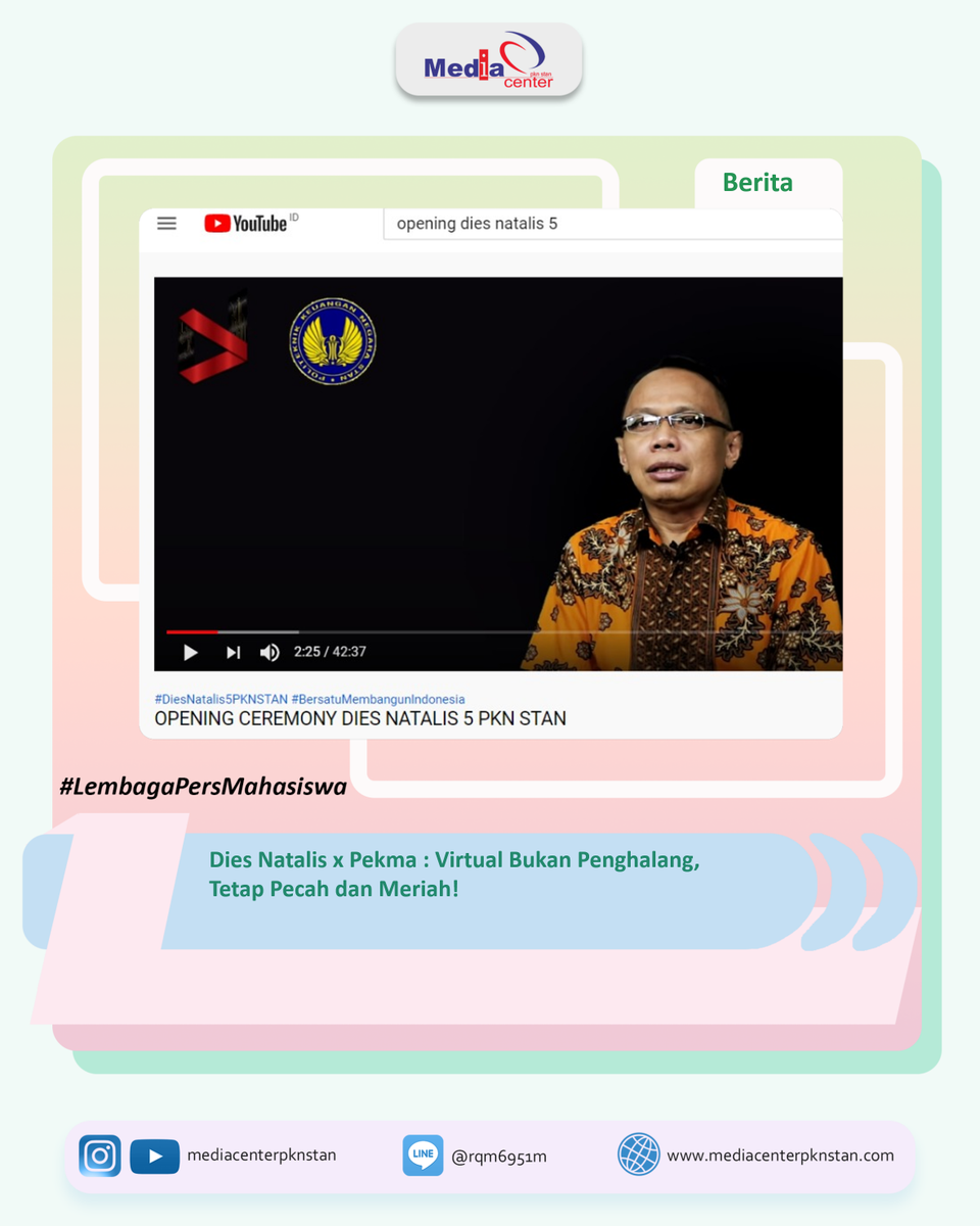 Mediacenterstan's tweet photo. [Dies Natalis x Pekma : Virtual Bukan Penghalang, Tetap Pecah dan Meriah!] https://t.co/cBnNkI0DO6
