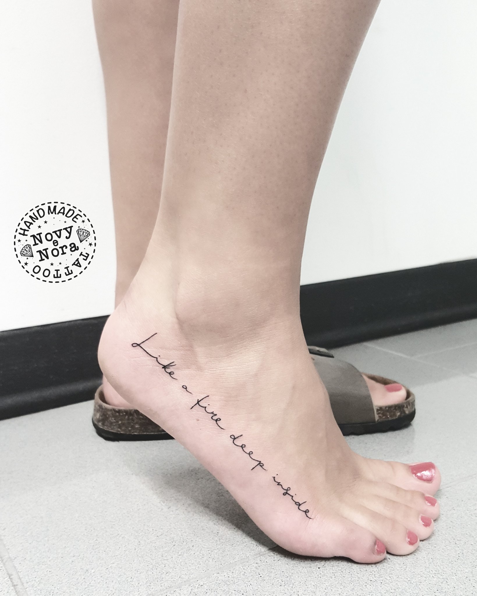 Inner Foot Tattoo
