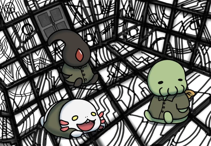 全トラップに引っかかりながらも生還したクトゥルフ様。 