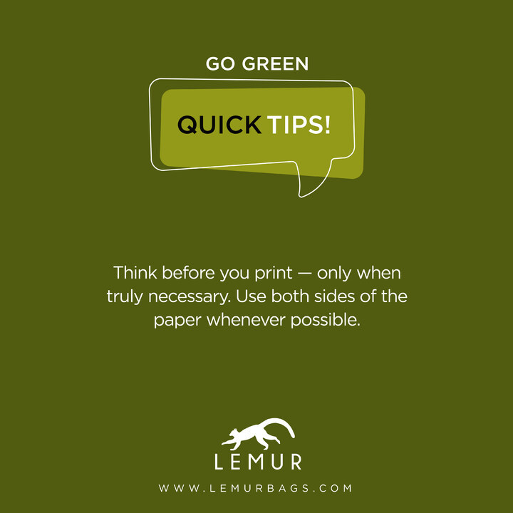 LemurStyle's tweet photo. Printing on both sides of paper can help save trees and ensure a cleaner environment by reducing waste! 📰
.
.
.
#lemurbags #gogreentips #savetheearth #saveourplanet #gogreen #savenature #reducewaste #savetrees #growmoretrees #beecological https://t.co/SsfFKI5Sn7