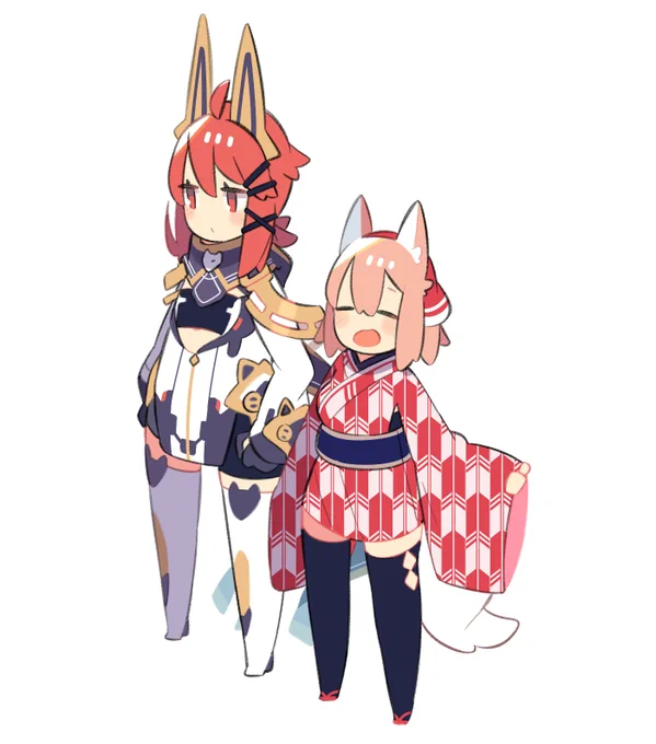まだ途中のイラストに使うためのやつだけどかわいい 