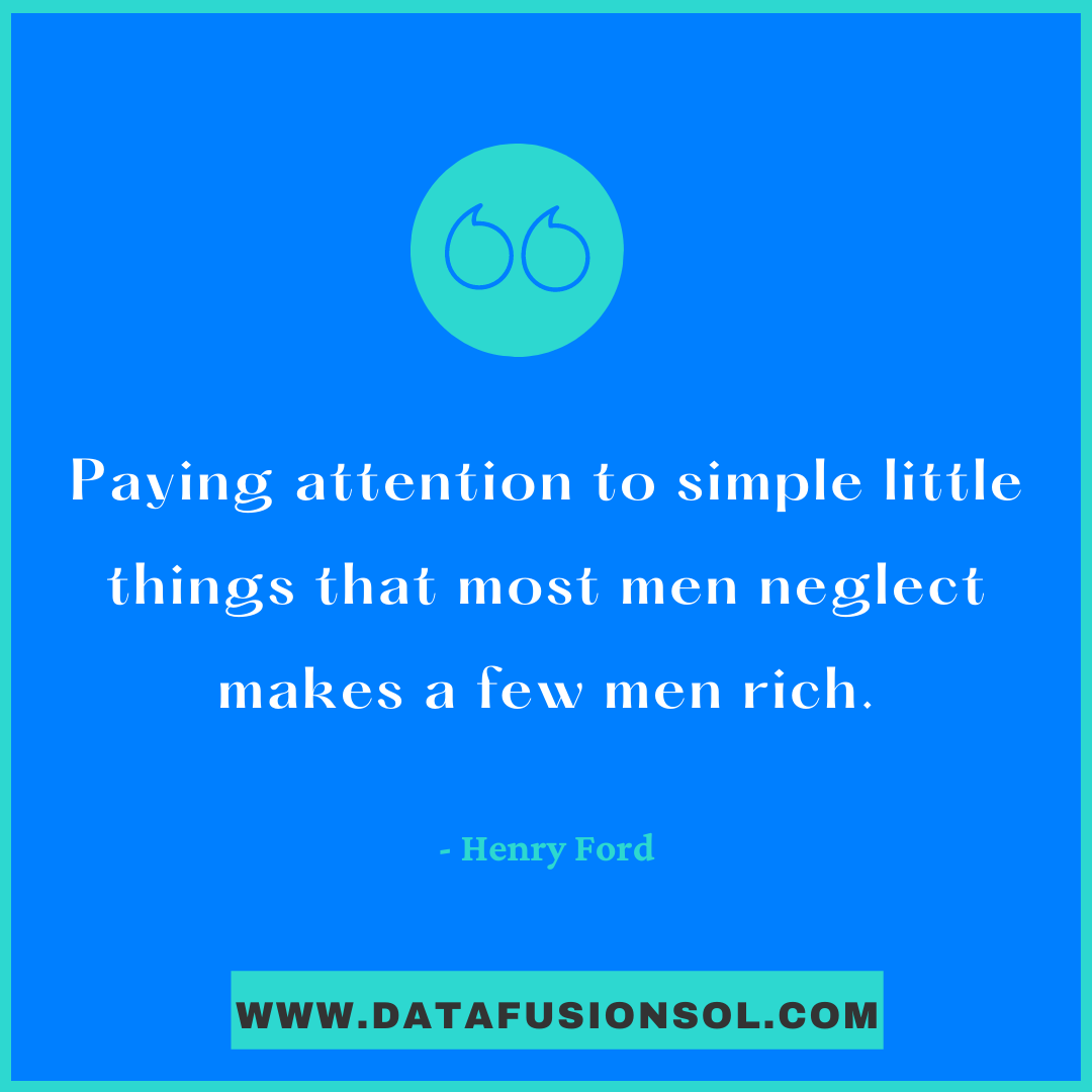 Datafusionsol's tweet photo. Paying attention to simple little things that most men neglect makes a few men rich'- Attention to detail can help you gain the heights of success.
#DataFusionSol #b2b #attentiontodetial #business #success #heightsofsuccess
https://t.co/s0sEvwOc2T https://t.co/XBsr1eDVql