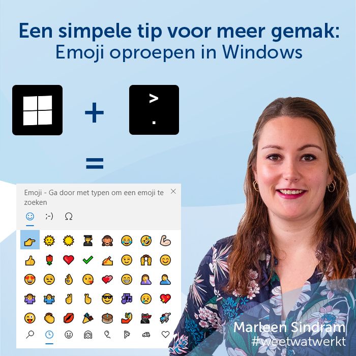 VWCGROEP's tweet photo. Ze zijn bijna niet meer weg te denken en het lijkt wel of er iedere dag meer emoji's bijkomen. Wist u dat ze niet alleen op smartphones, maar ook in Windows snel op te roepen zijn?
#WereldEmojiDag #emoji #tip #sneltoets #weetwatwerkt https://t.co/rWJDT1K2HZ