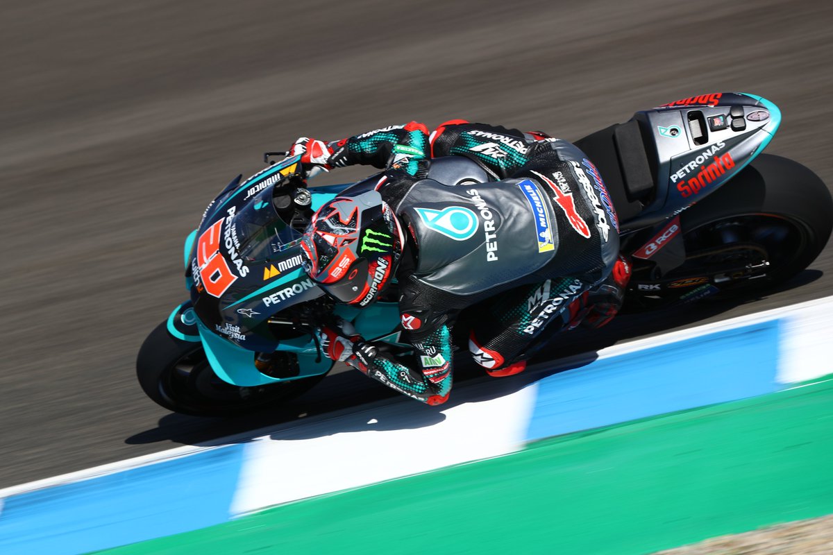 PET_Motorsports's tweet photo. We're back on track! Superb seeing our #TeamPETRONAS riders 'come alive' β¨again after so long away! https://t.co/v5p7alCUAO