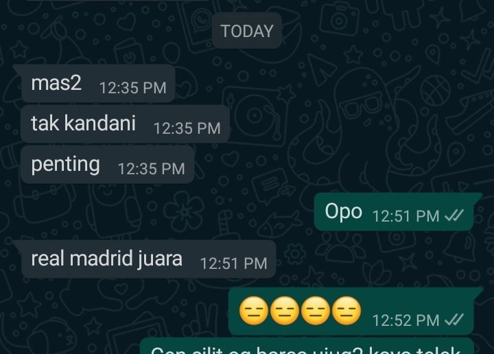 Bangun tidur baca wasap adik..