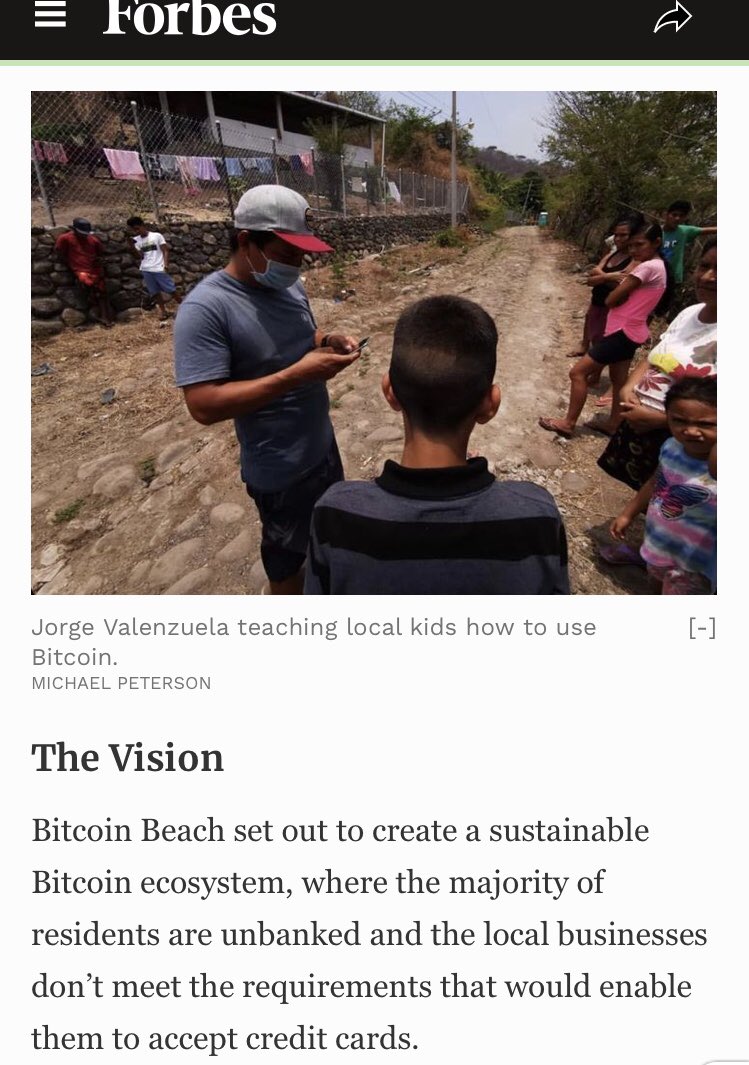 Jack tweeted about this remote village getting a secret bitcoin donation, & using it. Maybe it’s completely legit. Just odd that bitcoin is suddenly pushed & I get nervous when when a little village is involved. Here, kids are shown how to use bitcoin. 8/