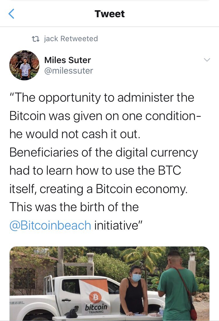 Jack tweeted about this remote village getting a secret bitcoin donation, & using it. Maybe it’s completely legit. Just odd that bitcoin is suddenly pushed & I get nervous when when a little village is involved. Here, kids are shown how to use bitcoin. 8/