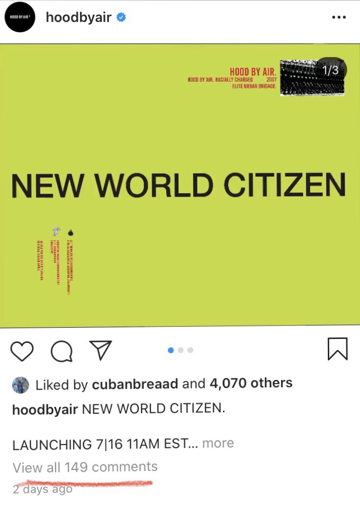 HBA, after their odd return, has posted 3 times on IG. For the first two posts, comments were on. (Pedo Terry Richardson liked all of these posts). The last post, THE ONE ABOUT THE CARD (for charity), has comments turned off. Why? 16/