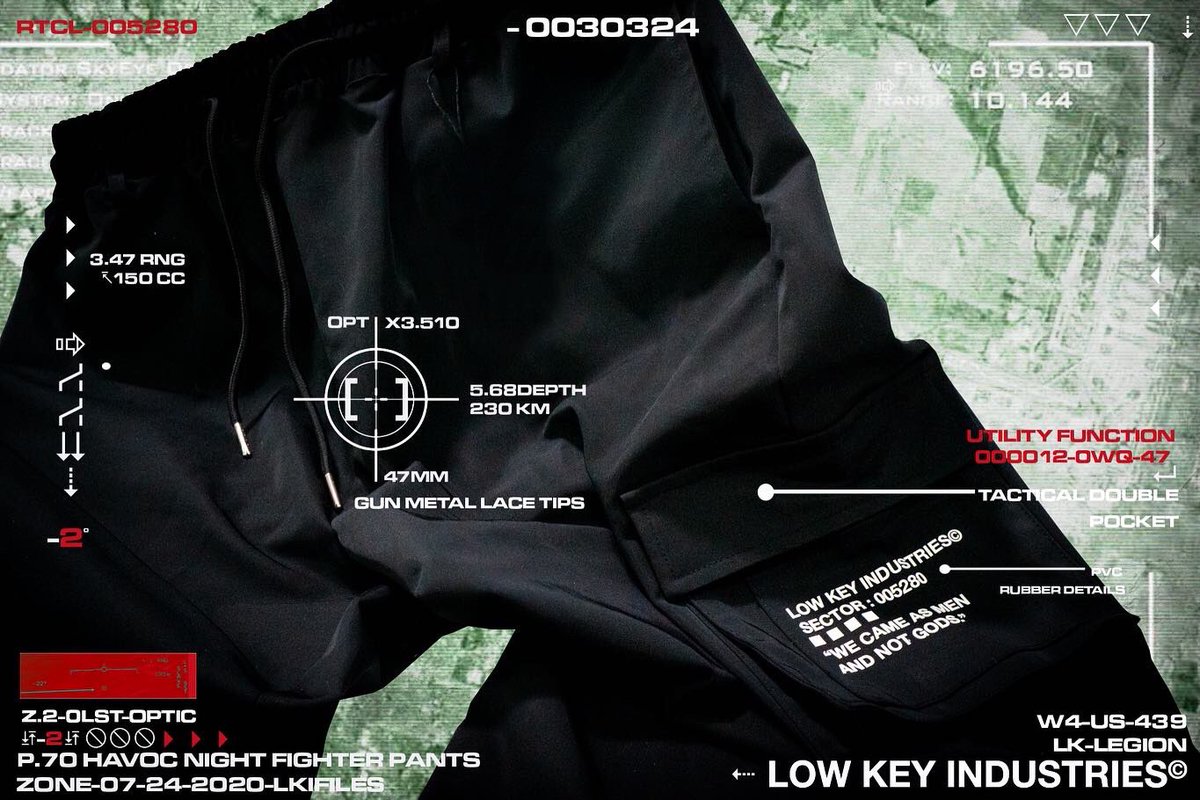 lowkeyind's tweet photo. [HOMEWARD BOUND] - SUMMER 2020 - [P.70 Havoc Night Fighter Pants]* _Article No. 1
__Next Friday July 24th @ 3PM - https://t.co/lI0YkORchT - [ # ] #5milliondreams #fridaymorning #gulag #techwear #techpants #Warzone #tech #streetwear #NewWorldOrder #lowkey #lowkeyindustries https://t.co/qQmzxXePj9