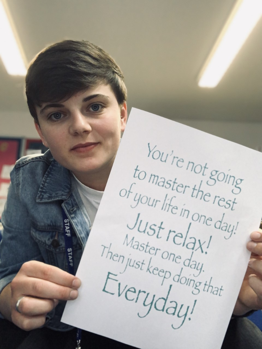 jubileehigh's tweet photo. Good morning Jubilee as today is the last day of term we have the last few #positivemessages from JHS staff to get you through the summer! This mornings message comes from Miss Methven! #keepJHStogether #FridayMotivation #FridayThoughts 🌞🌈 https://t.co/UCdYmUFeay
