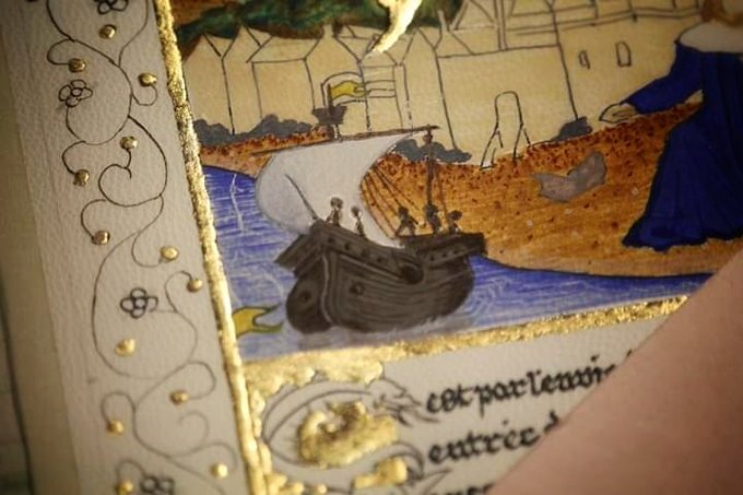 Dernier jour au couvent des S&oelig;urs B&eacute;n&eacute;dictines . Une m&eacute;ditation &agrave; base de parchemin et de feuilles d'or<a href="/tag/massagetha%C3%AF"class="tags"><span>#massagetha&iuml;</span></a>