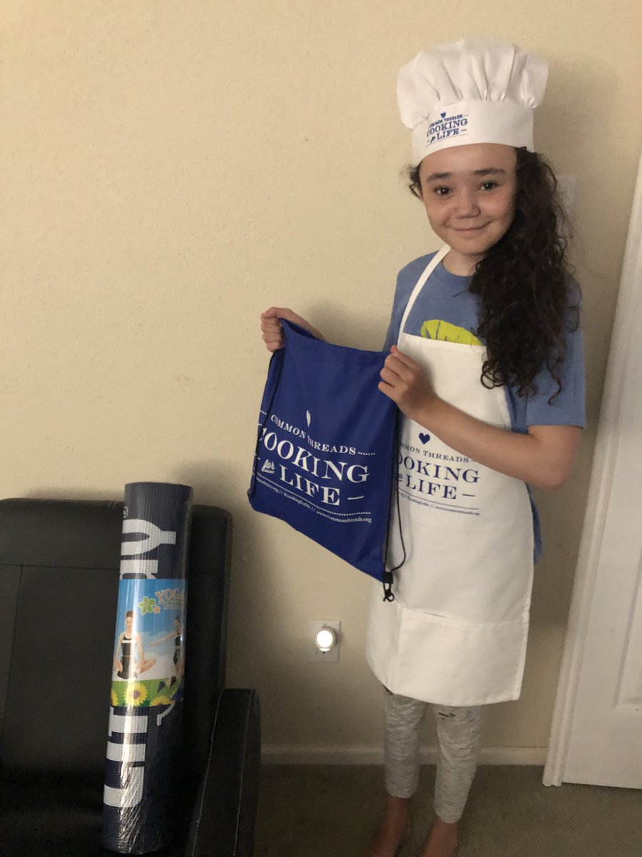 NoraRyan19's tweet photo. Abigail is ready for the Nutririon Virtual Summer Camp. She got the Camp At-Home Kit today. Thank you @Common__Threads @sharonthelove1 https://t.co/28ngoXVQOu