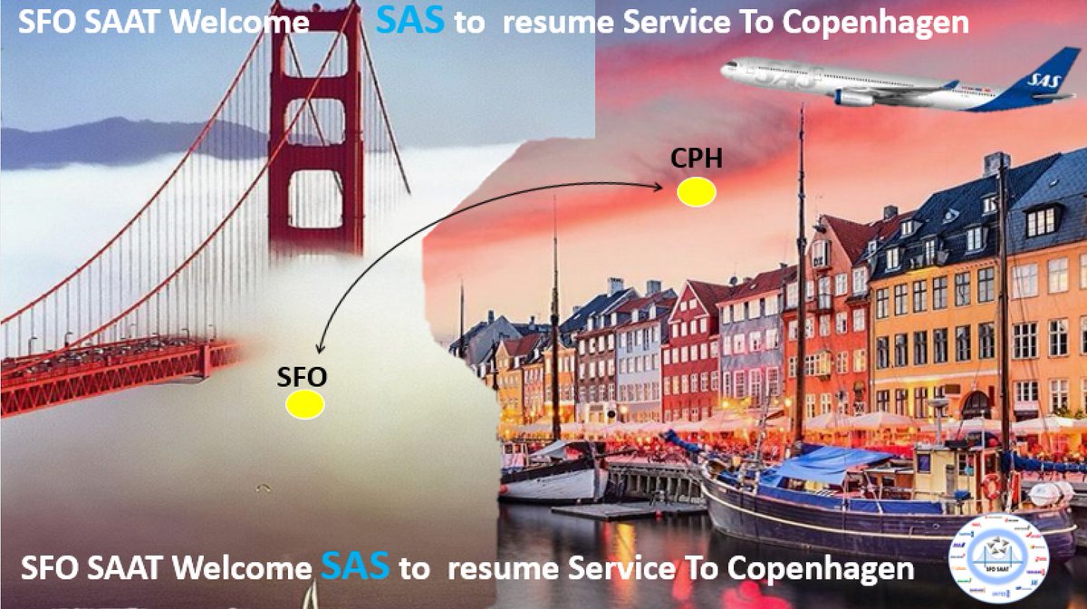 SaatSfo's tweet photo. Great day for SFO as SAS resume service to Copenhagen. Great month for San Francisco Star Alliance Airport Team. Keep it coming. @FrazAtUnitedSFO @weareunited #beingunited https://t.co/Yjws9is6rq