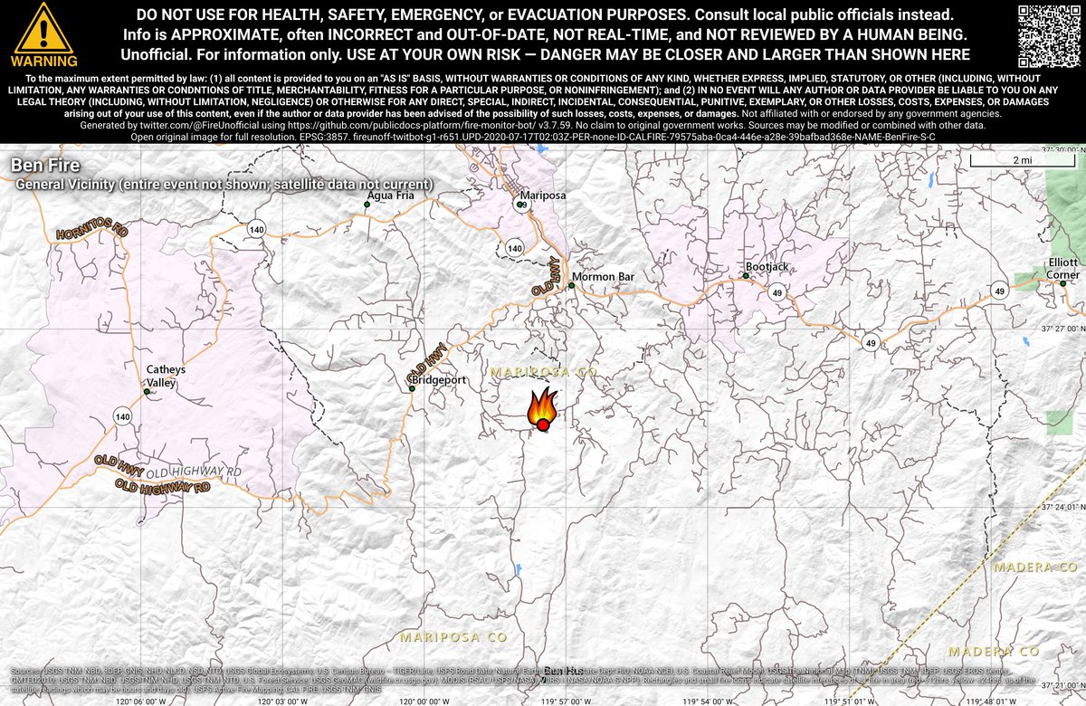 CaliFireBot's tweet photo. #BenFire 🔥 unofficial, automated update.
Near Mariposa, CA. ⚠️ DO NOT USE FOR SAFETY PURPOSES - See officials instead. May be incorrect; disclaimers in images.
https://t.co/LLWh8MWOnW https://t.co/jaO8TuxxVs