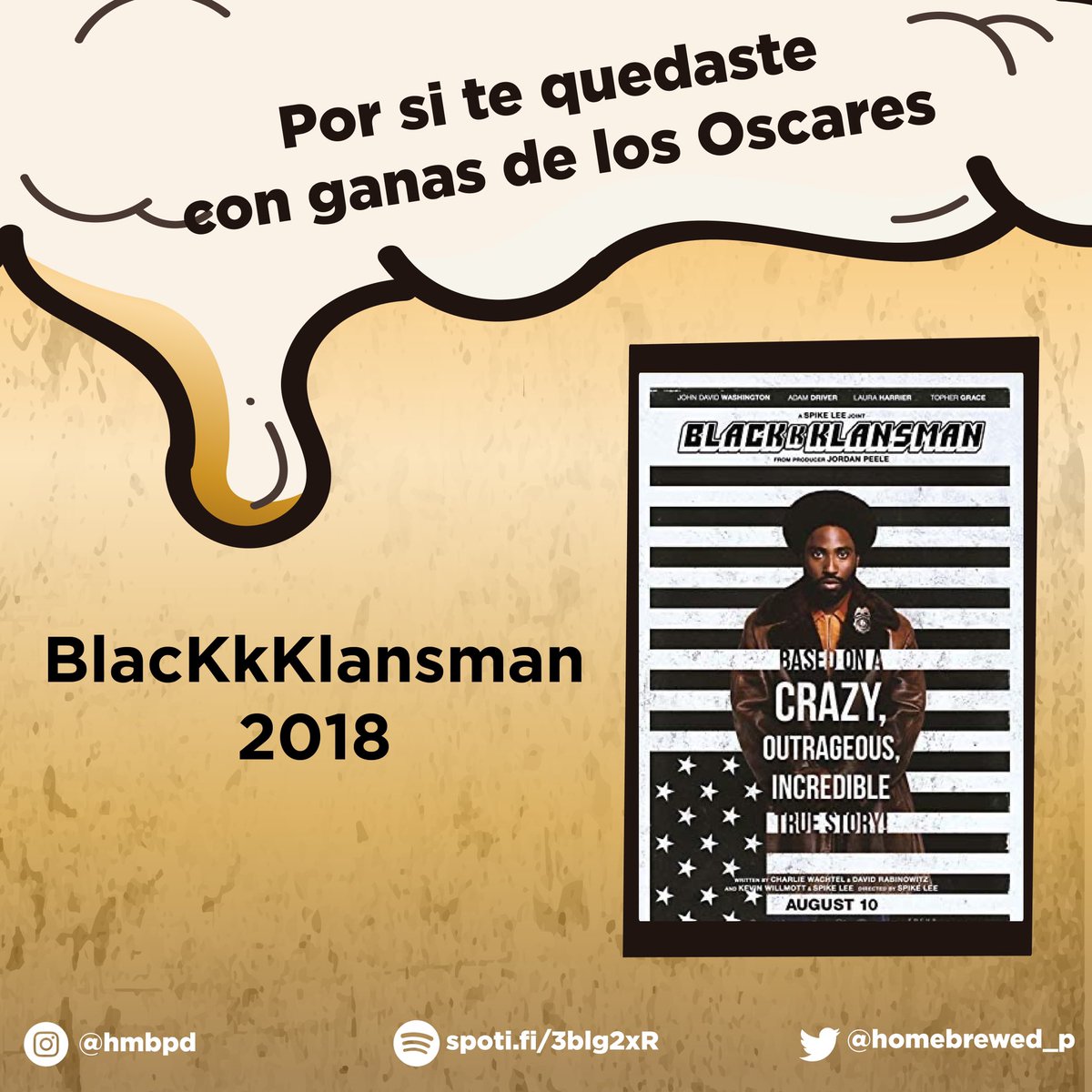 Homebrewed_P's tweet photo. Te dejamos unas películas que aunque no ganaron el Oscar, si se ganaron el apoyo del público.
Puedes escuchar nuestro nuevo episodio en Spotify o Apple Podcasts
#hmbp #podcast #peliculas #oscar https://t.co/WeISzAgLVB