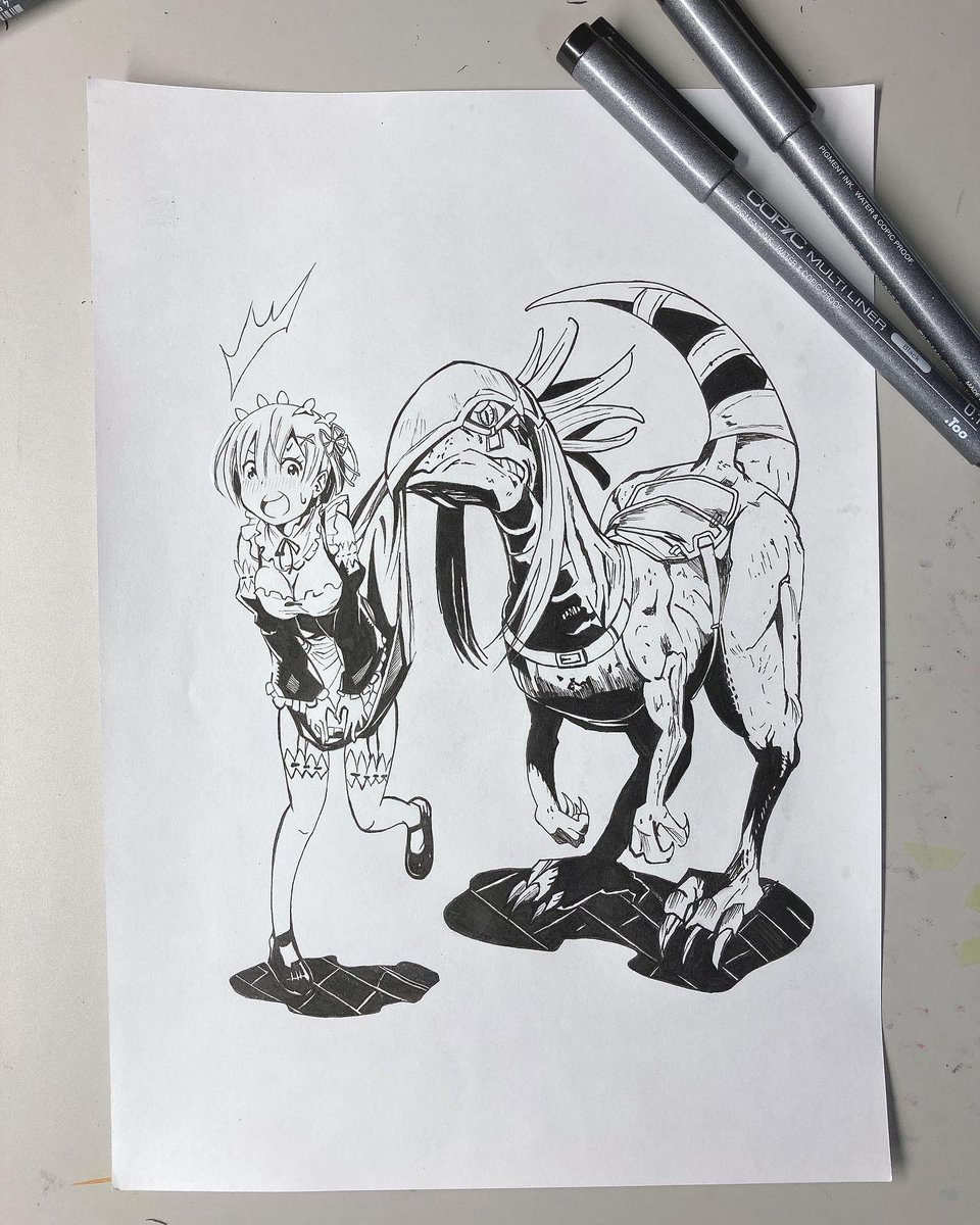 Tsubasa リゼロ レム パトラッシュ 模写 イラスト モノクロ コピック コピックマルチライナー Reゼロ リゼロ リゼロ2期 Reゼロから始まる異世界生活 レム パトラッシュ Tsubasa リゼロ レム パトラッシュ 模写 イラスト モノクロ コピック コピックマルチライナー Reゼロ リゼロ リゼロ2期 Reゼロから始まる異世界生活 レム パトラッシュ