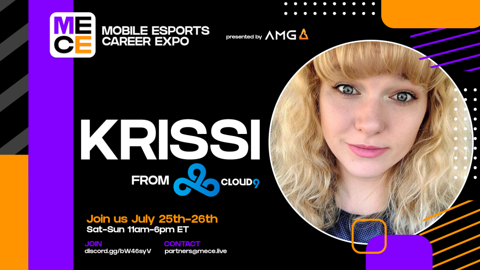 Join us in welcoming @Cloud9's @KrissiC9

The Cloud9 Manager will be sharing her expertise on the Advice for Pro Players & Team Management panel.

Join us: discord.gg/bW46syV
