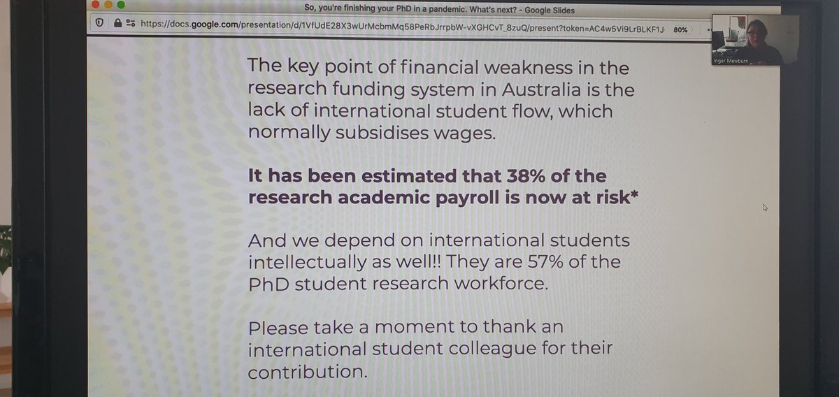 Thank you internal colleagues  and sorry uni leaders talk about you like a cash cow.