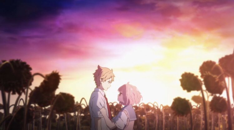 and was able to become the heroic spirit warrior that had always been within her. If her sacrifice means that Akihito will no longer be burdened by the curse of Beyond the Boundary and give him the happiness of a normal life then she fulfilled her dream to save someone.